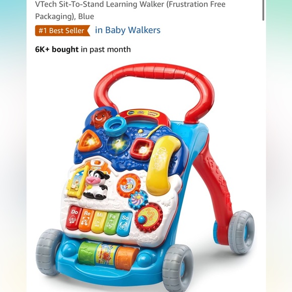 vtech | Toys | New Sittostand Learning Walker Blue | Poshmark